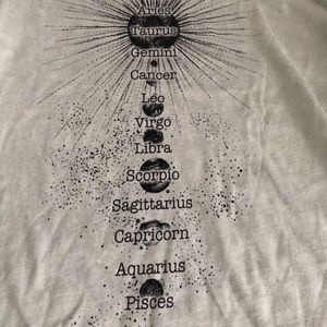Vintage zodiac sign shirt